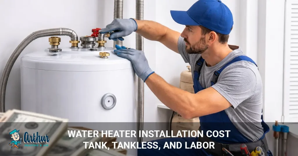 water heater installation cost