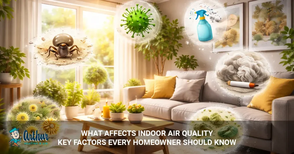 What affects indoor air quality