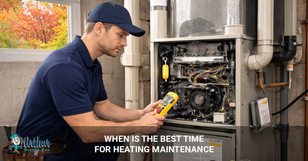 Best time for heating maintenance