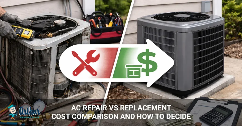 AC repair vs replacement
