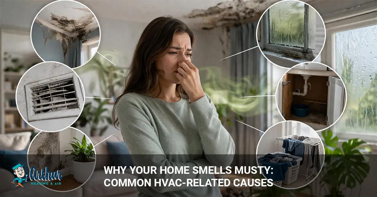 Frowsty Why Your Home Smells Musty: Common HVAC-Related Causes