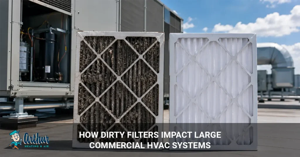dirty HVAC filters impact commercial systems