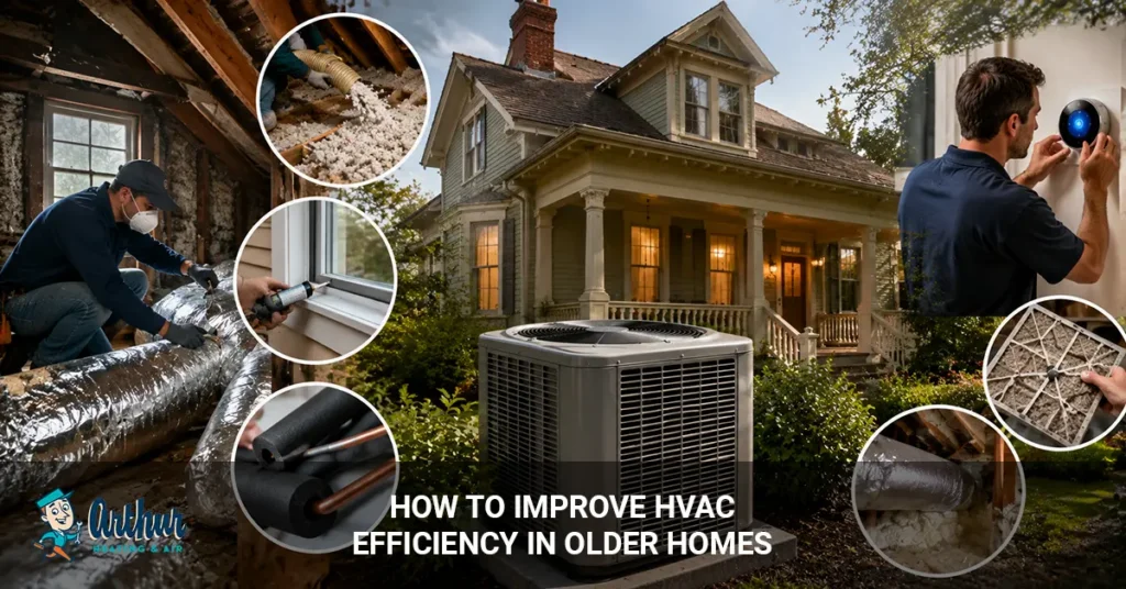 improve HVAC efficiency in older homes