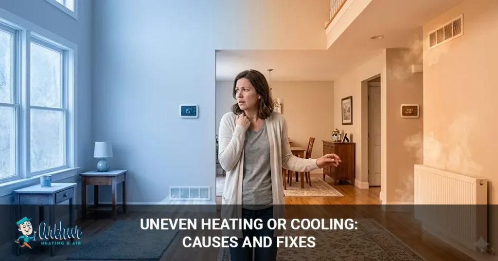 uneven heating or cooling
