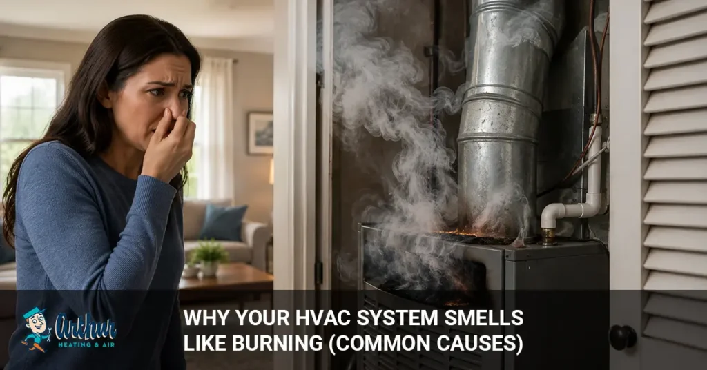 HVAC smells like burning