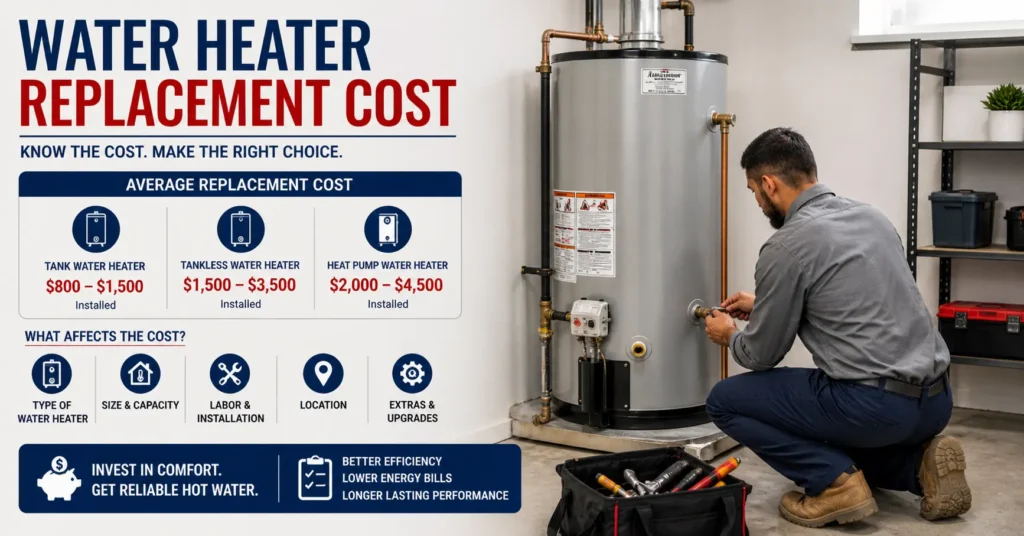 water heater replacement cost