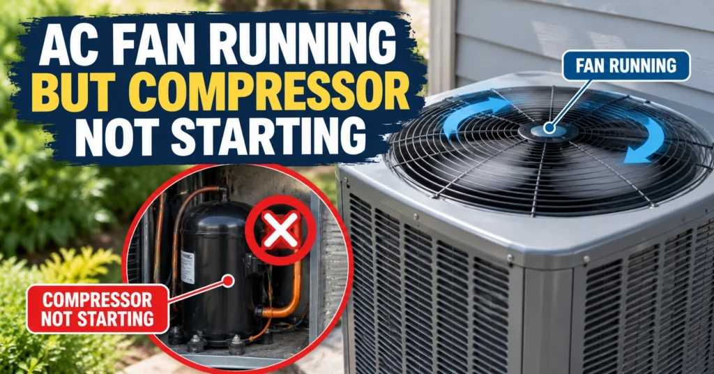 AC Fan Running but Compressor Not Starting